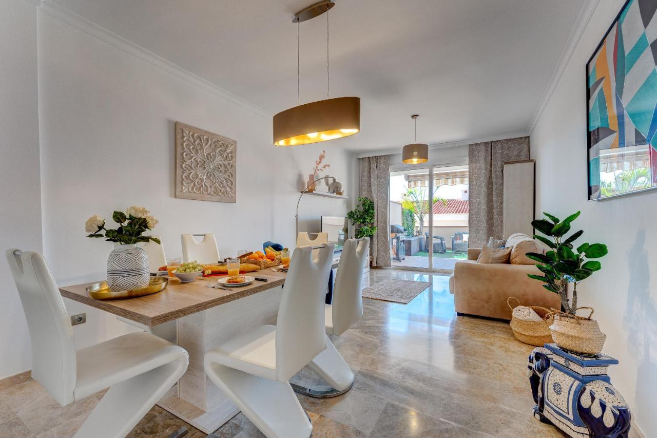 Modern Apartment With Large Terrasse, Bbq, Fast Wifi, 2 Pools Puerto de Santiago  Luaran gambar