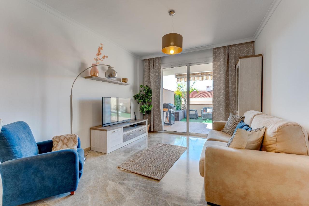 Modern Apartment With Large Terrasse, Bbq, Fast Wifi, 2 Pools Puerto de Santiago  Luaran gambar